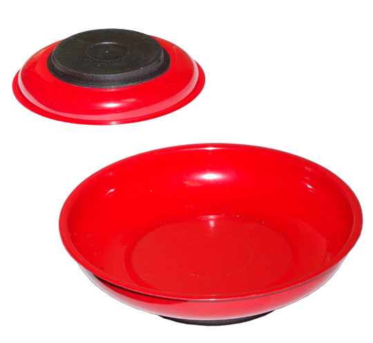 6" Red Magnetic Tray